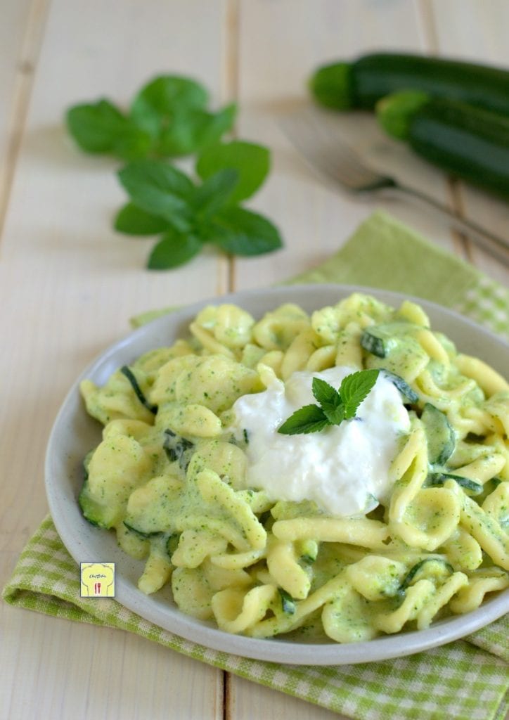 pâtes aux courgettes et crème de burrata gp