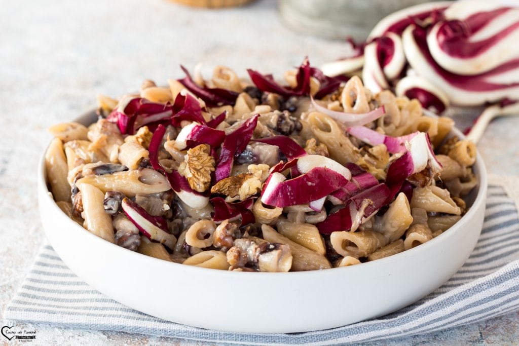 pâtes radicchio et gorgonzola
