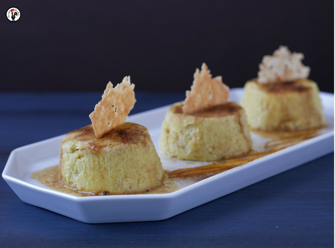 Petits flans de fenouil avec réduction d&rsquo;orange et réglisse