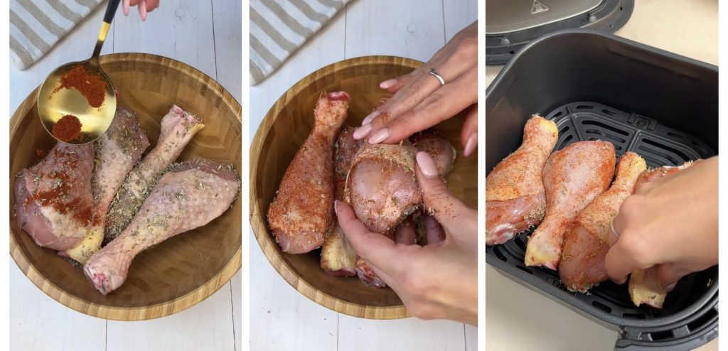 Cuisses de poulet à la friteuse à air