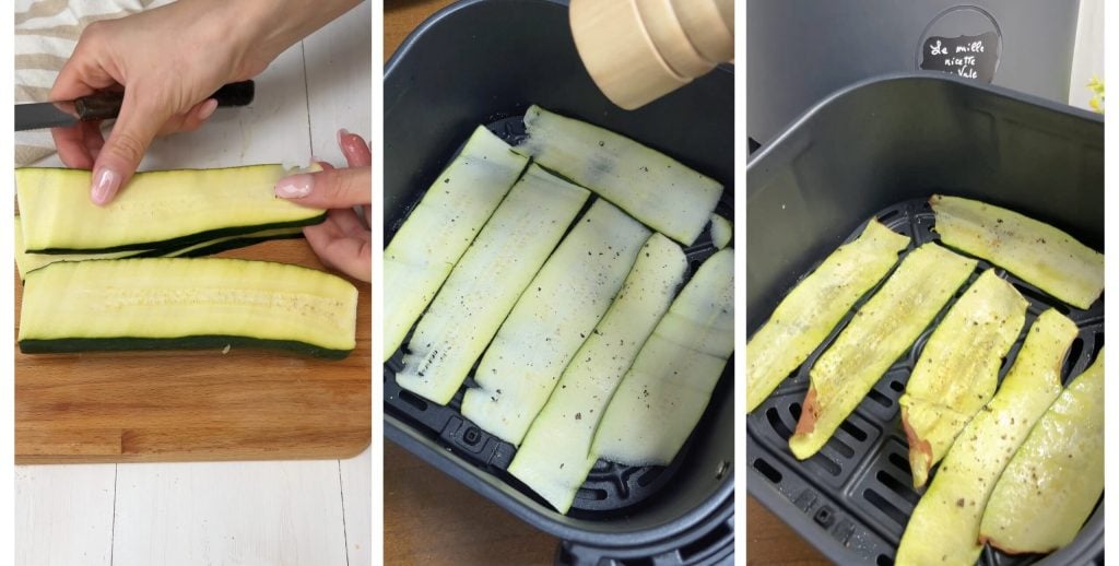 Roulades de courgettes fondantes à la friteuse à air