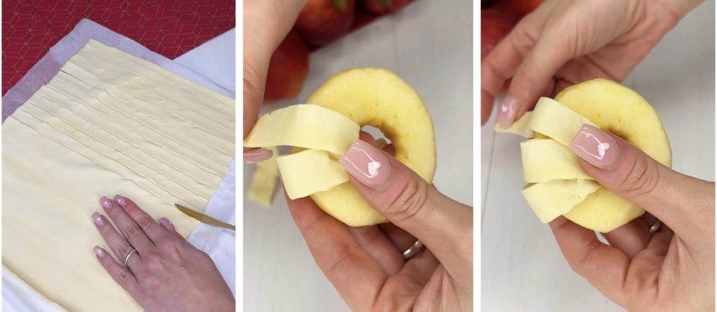 Beignets aux pommes dans une friteuse à air