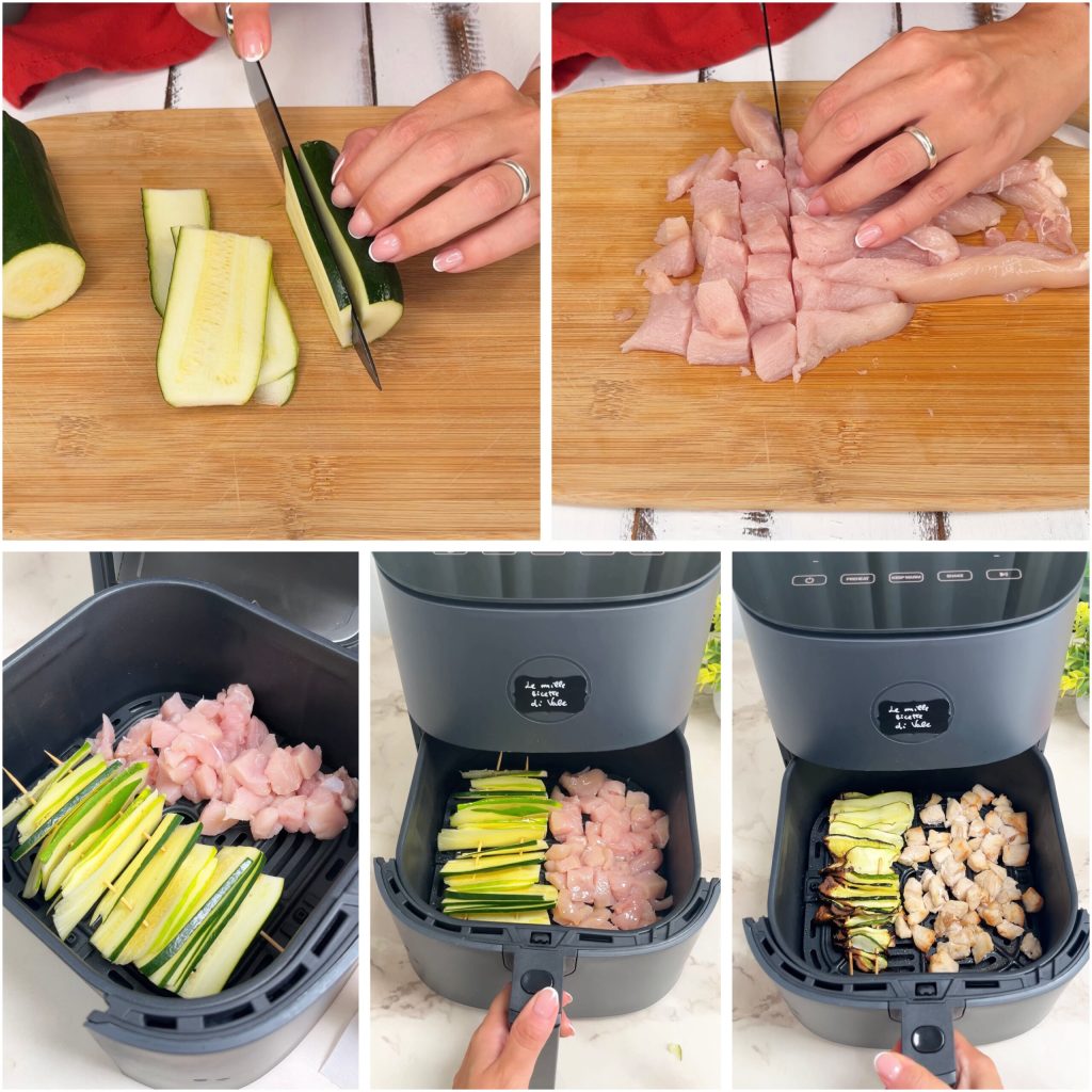 Salade crémeuse aux courgettes, poulet et crème d'avocat