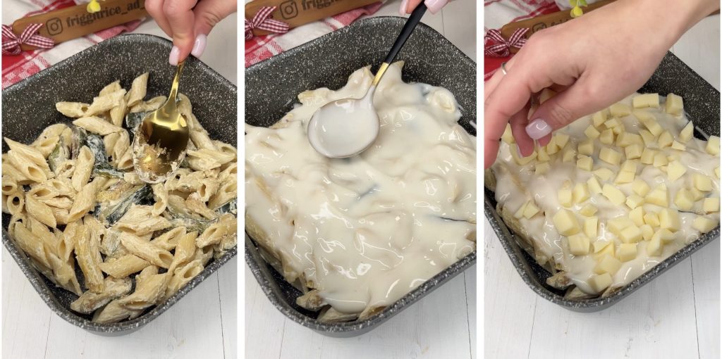 Pâtes crémeuses restantes à la friteuse à air