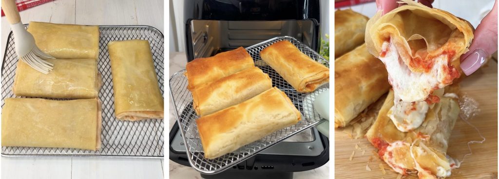 Feuilletés de pâte filo à la pizzaiola à la friteuse à air