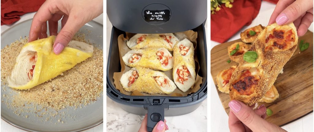 Cannoli façon pizzaiola à la friteuse à air