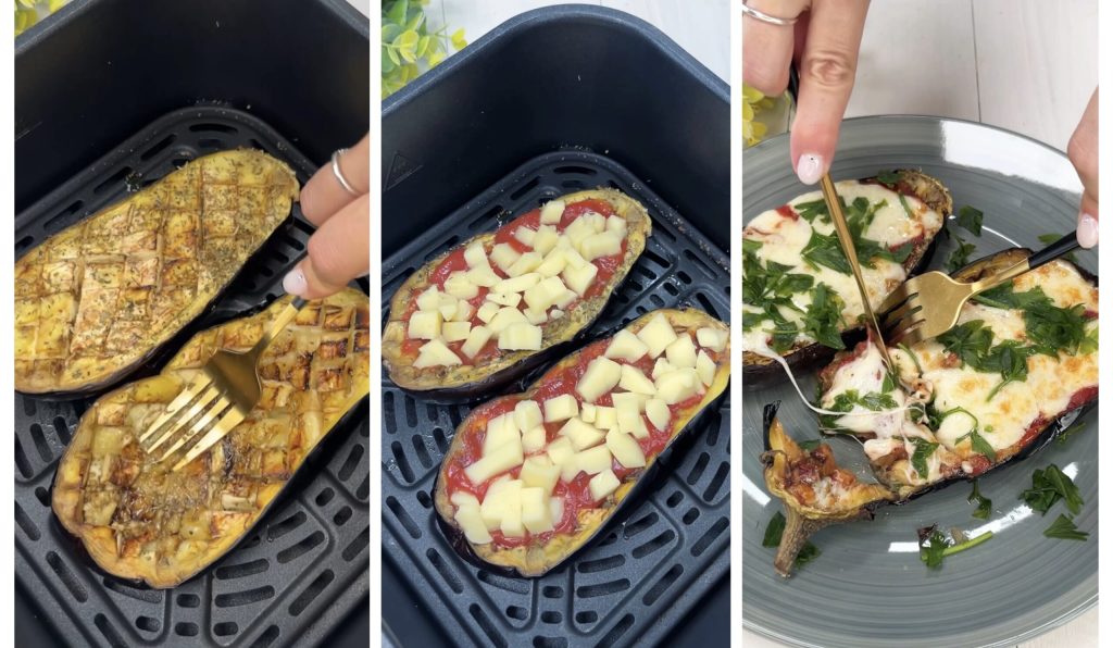 Aubergines fondantes à la friteuse à air