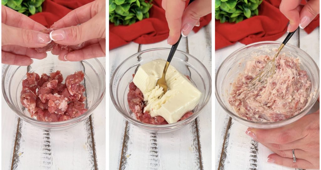 Bruschetta à la saucisse et au stracchino