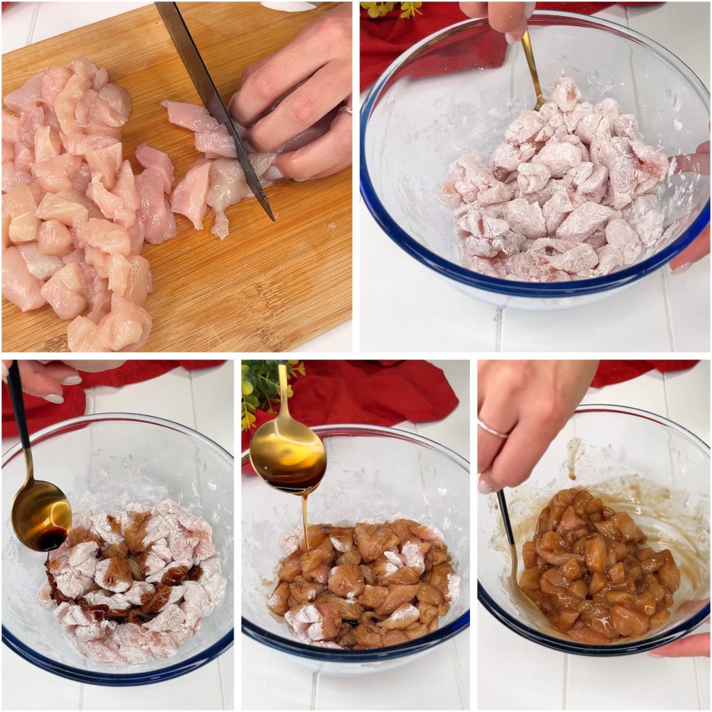 Poulet crémeux à la sauce soja dans une friteuse à air