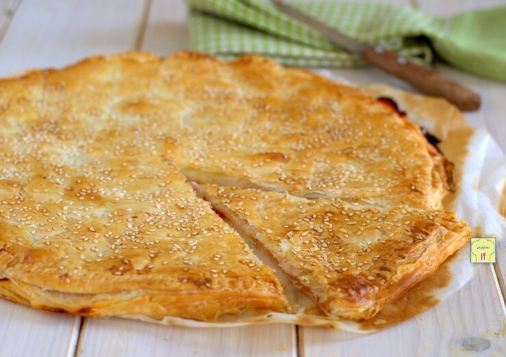 Pizza rustique mortadelle et tomate