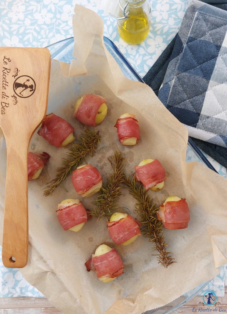 pomme de terre nouvelle avec charcuterie croustillante