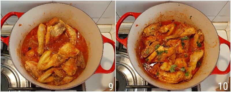 pollo allo scarpariello ricetta napoletana pollo al tegame con pomodoro cipolla secondo + sugo per la pasta il chicco di mais 5 cuocere coperto