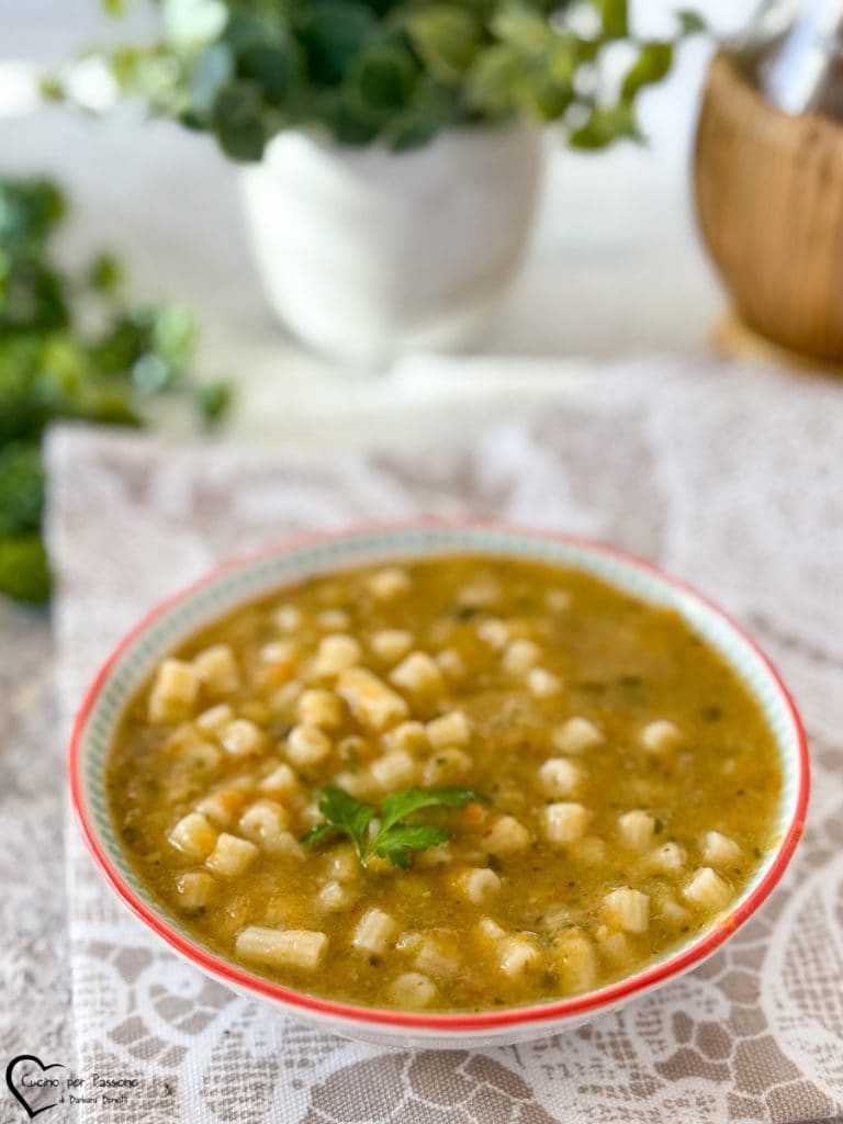 purée de légumes avec pâtes