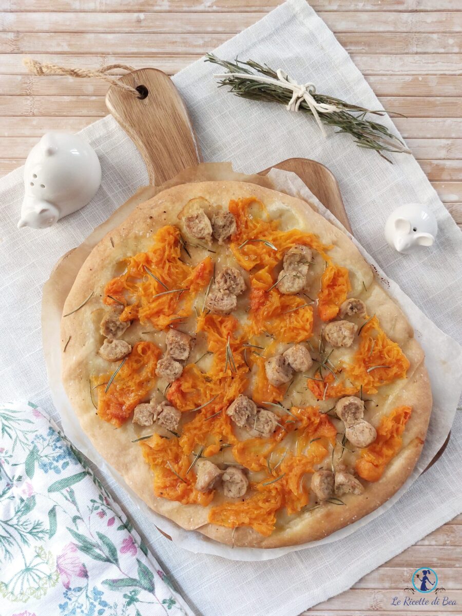 Focaccia Potiron et Saucisse