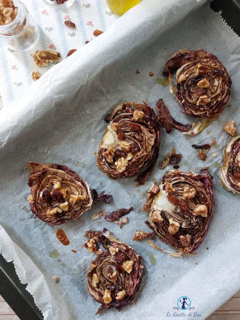 recette radicchio rôti avec miel