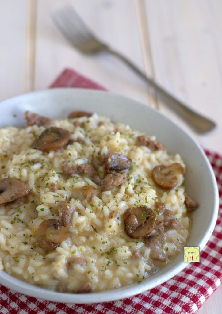risotto champignons et saucisse gp