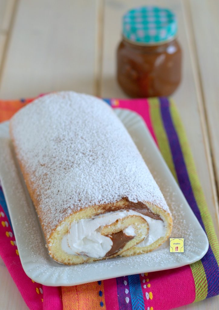 roulé à la crème et Nutella gp