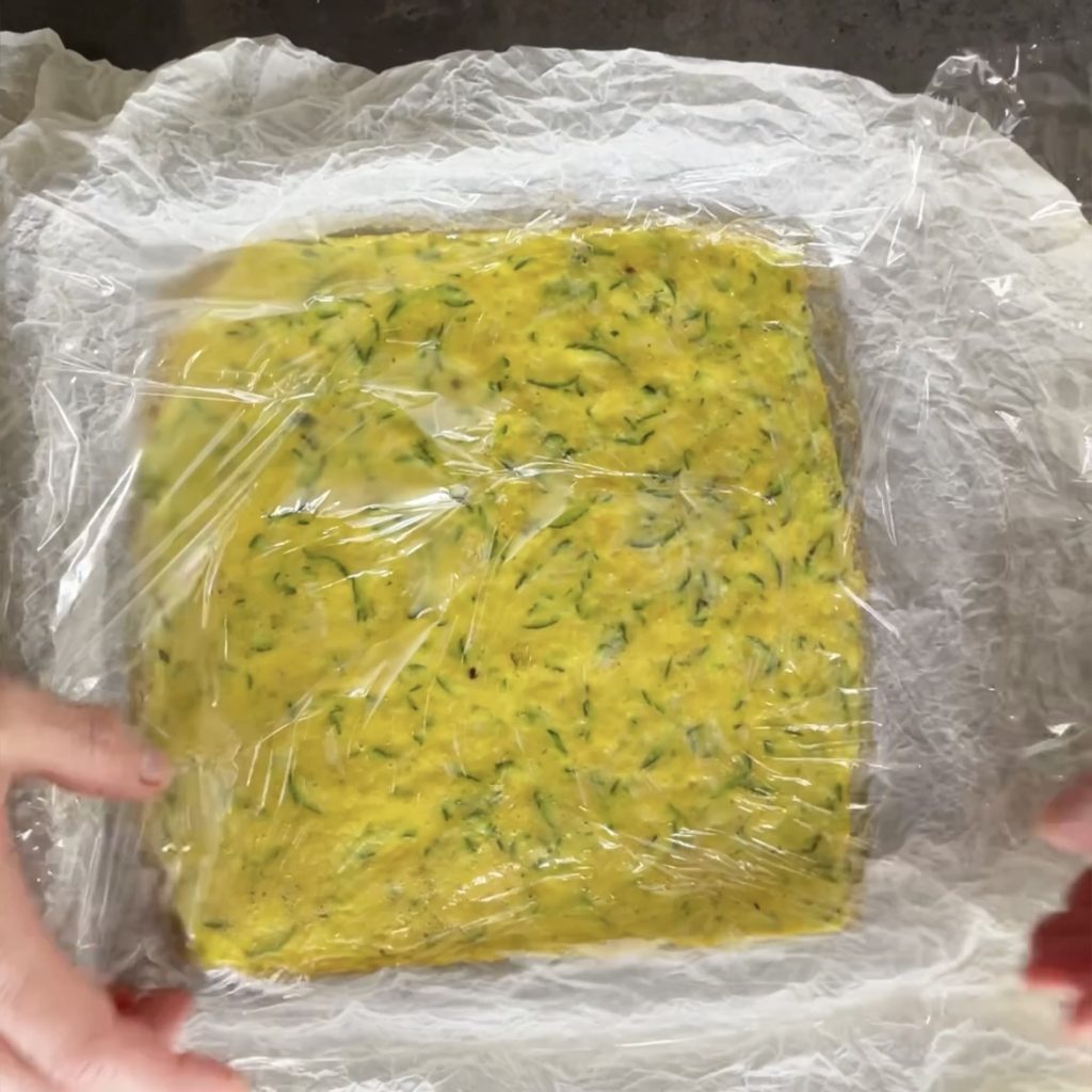 rouleau d'omelette froid