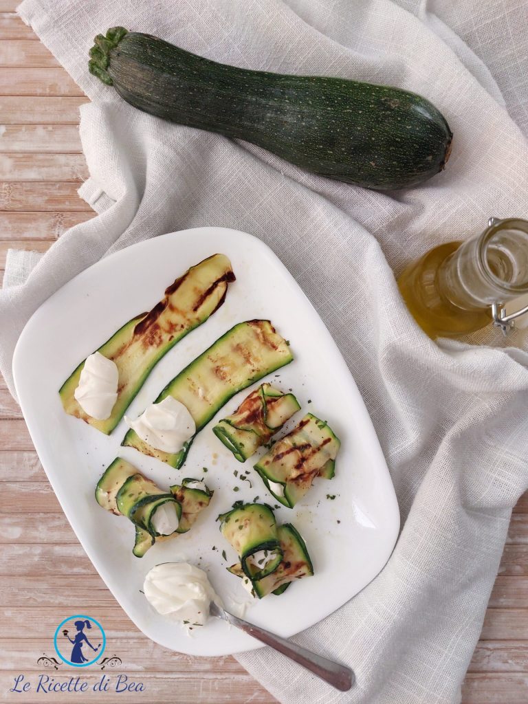 rouleaux de courgettes