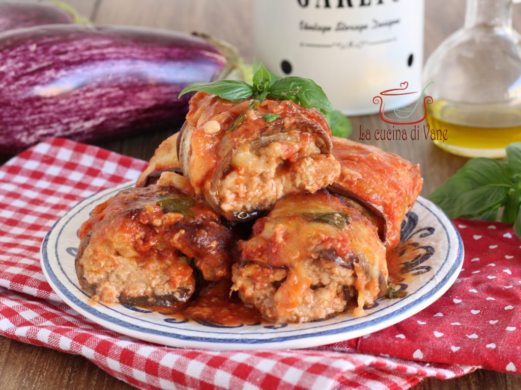 roulés d'aubergines et viande