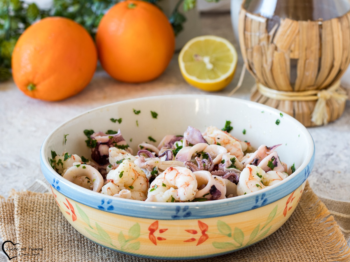 SALADE DE CALAMARS ET CREVETTES