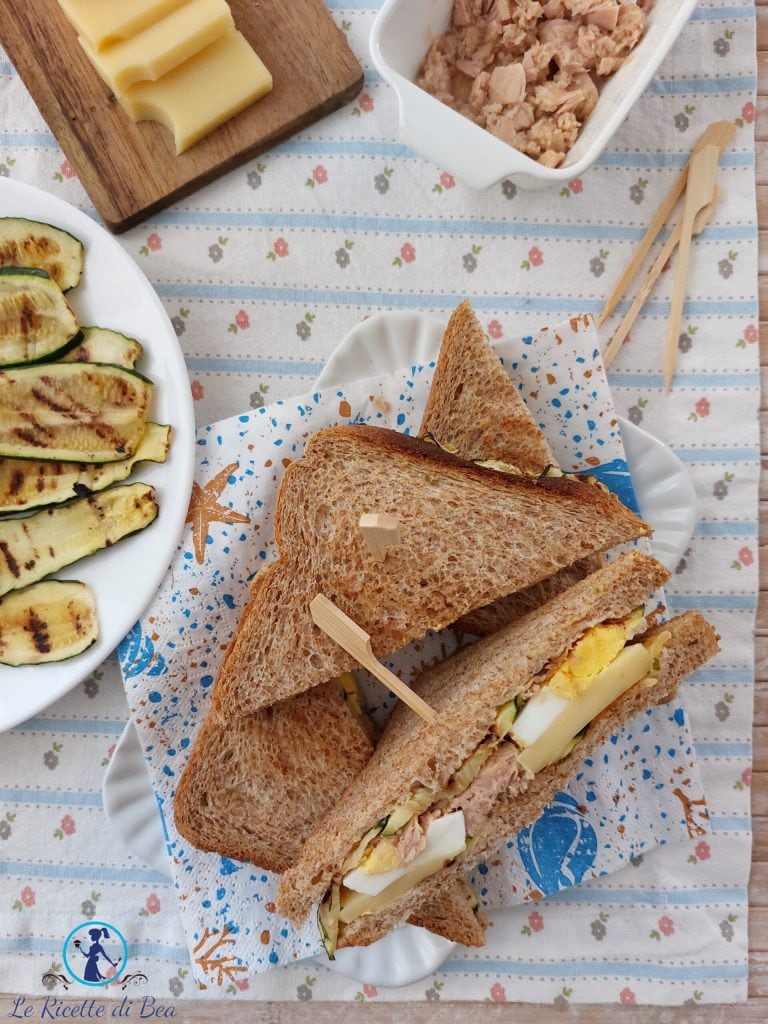 sandwichs au thon et aux courgettes