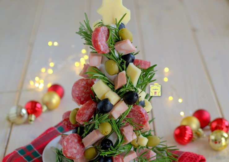 Sapin de Noël de charcuterie