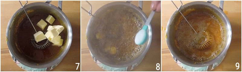 sauce au caramel salé recette pas à pas avec vidéo le grain de maïs 3 ajouter le beurre et le sel