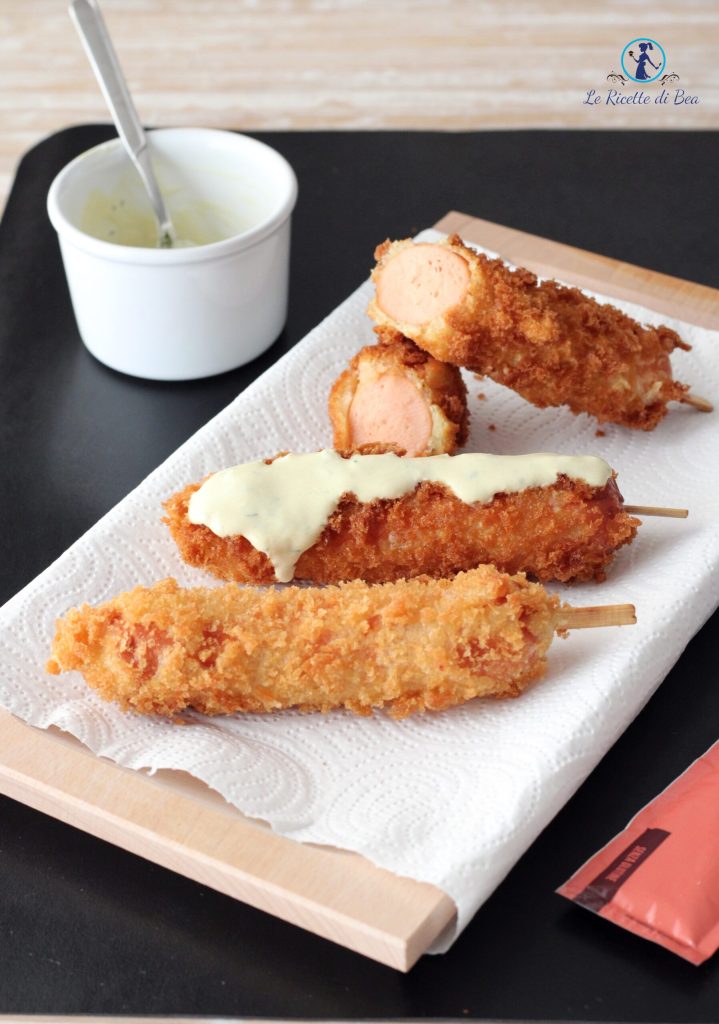 saucisse frite avec panko