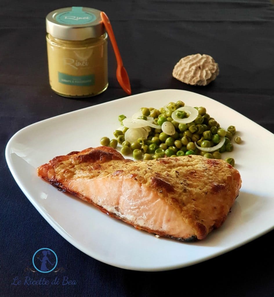 saumon à la moutarde au four