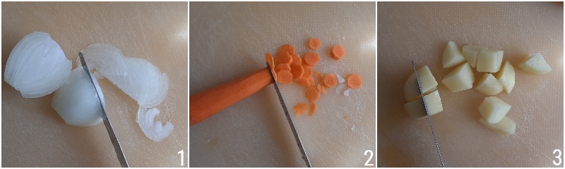 soupe de légumes gratinée avec haricots chou noir et fromage filant il chicco di mais 1 couper les légumes