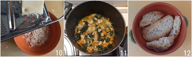 soupe de légumes gratinée avec haricots chou noir et fromage filant il chicco di mais 4 mettre pain