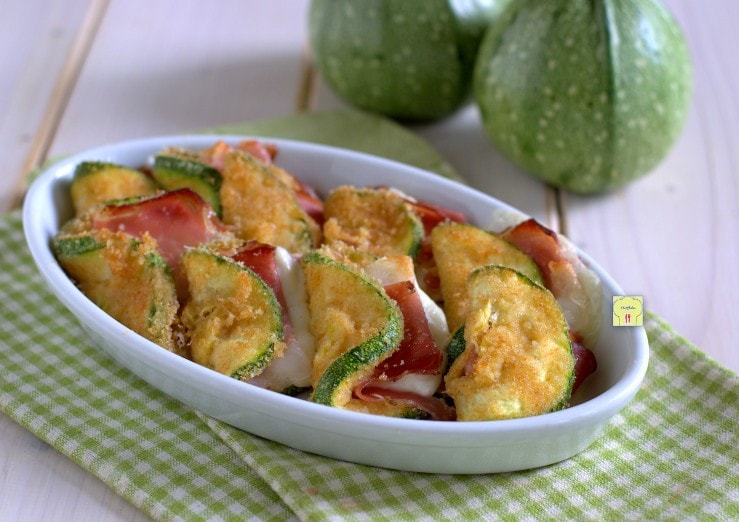 Tacos de courgettes au speck et scamorza