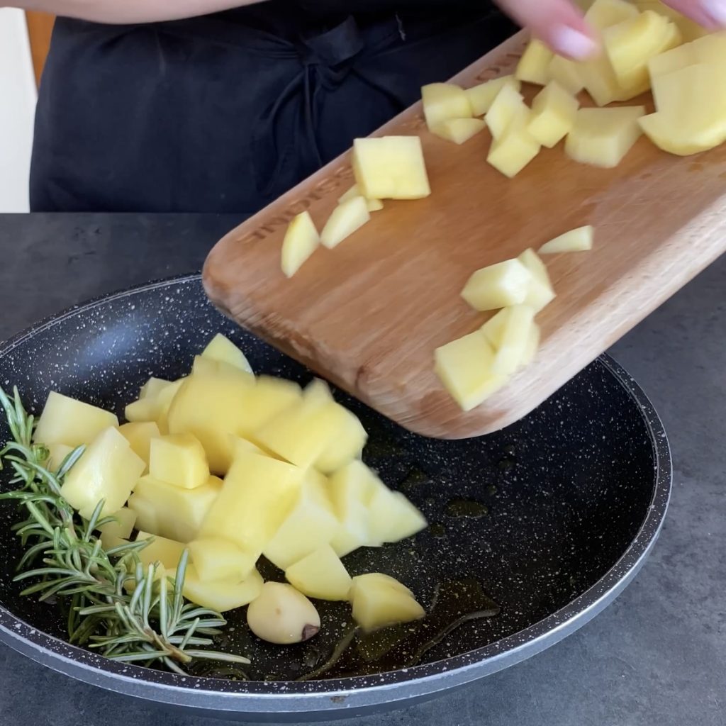 tarte salée speck et pommes de terre