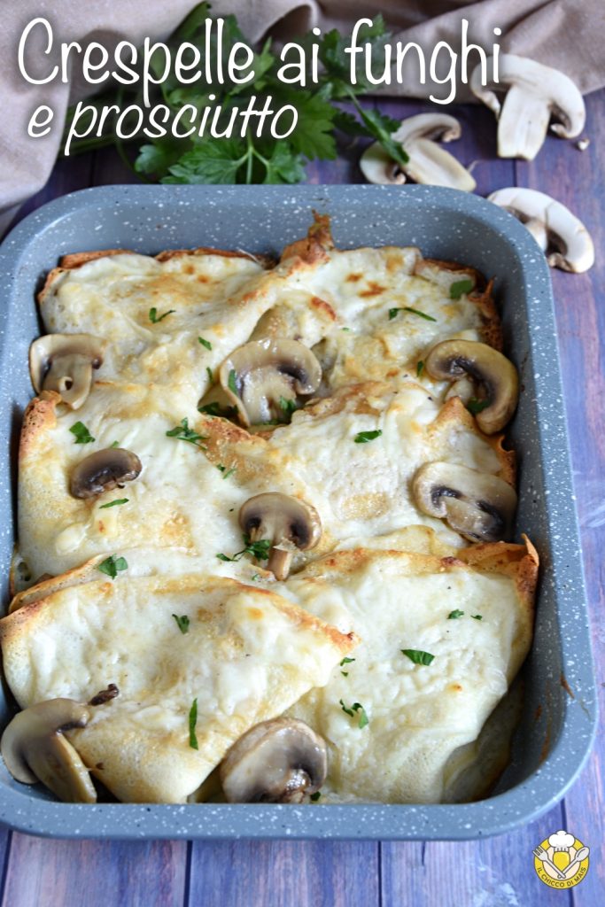 v_ crêpes aux champignons et jambon cuit recette facile crêpes salées farcies au four avec béchamel il chicco di mais