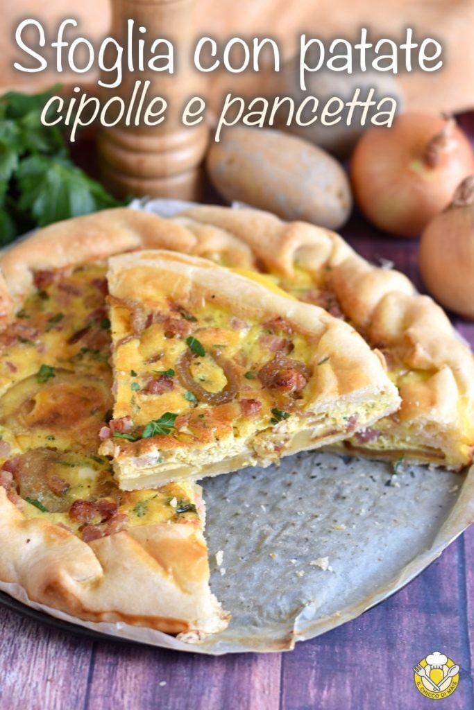 v_ feuilleté avec pommes de terre oignons et lardons recette tarte salée avec pâte feuilletée œufs pommes de terre à la poêle lardons savoureux le grain de maïs