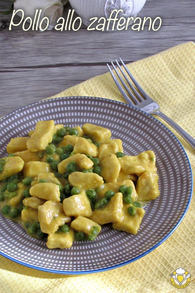 v_ morceaux de poulet au safran avec petits pois recette poitrine de poulet crémeux pour enfants le grain de maïs