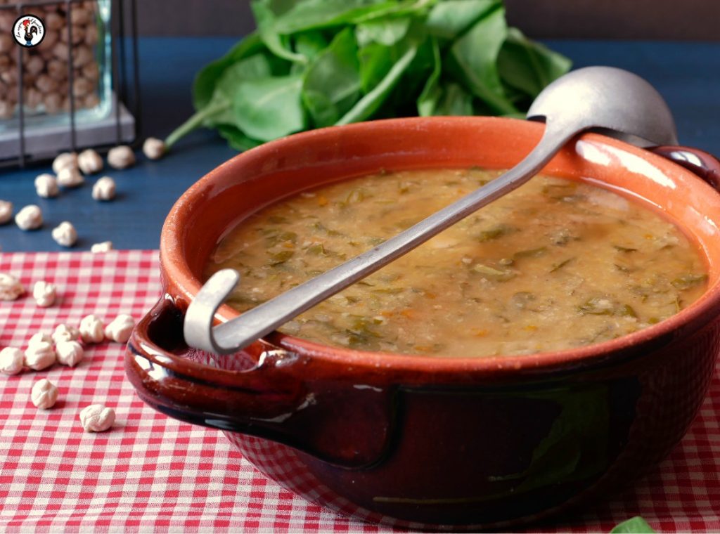 Zemin de pois chiches et blettes, recette génoise