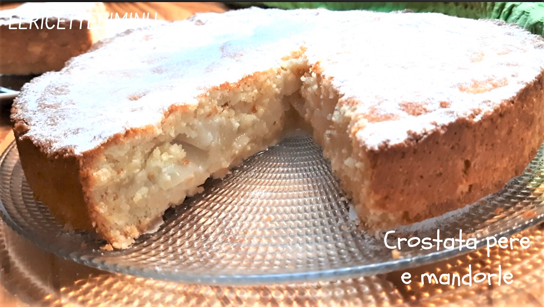 Tarte aux poires et aux amandes