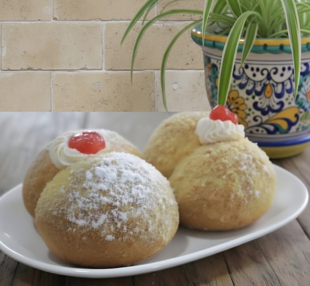 Les pêches douces de la pâtisserie Messinaise