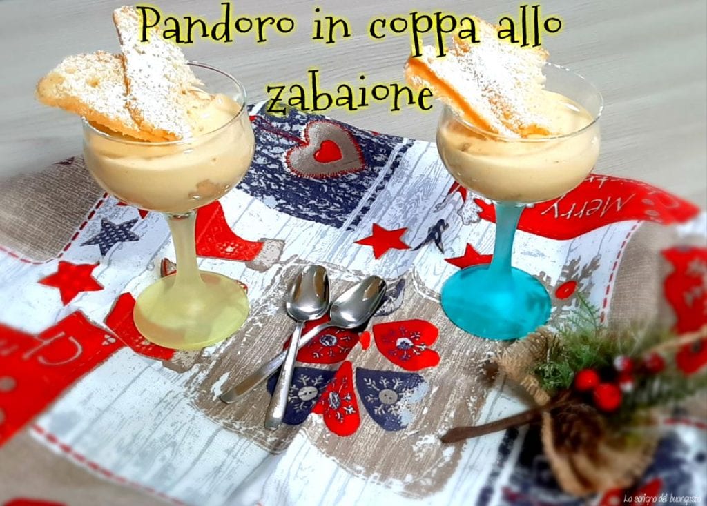 Pandoro en coupe au sabayon