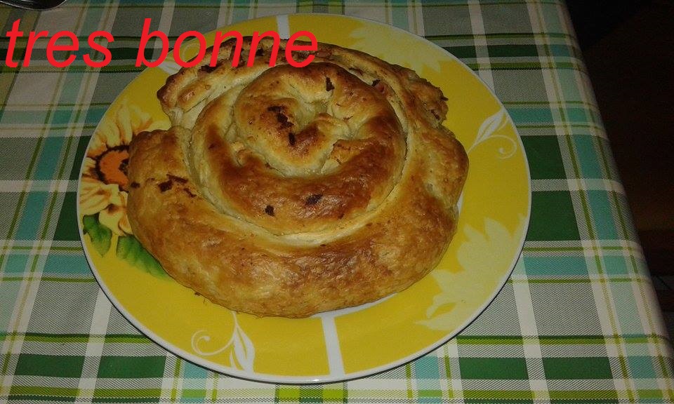 Rustiques escargot farci de pâte feuilletée