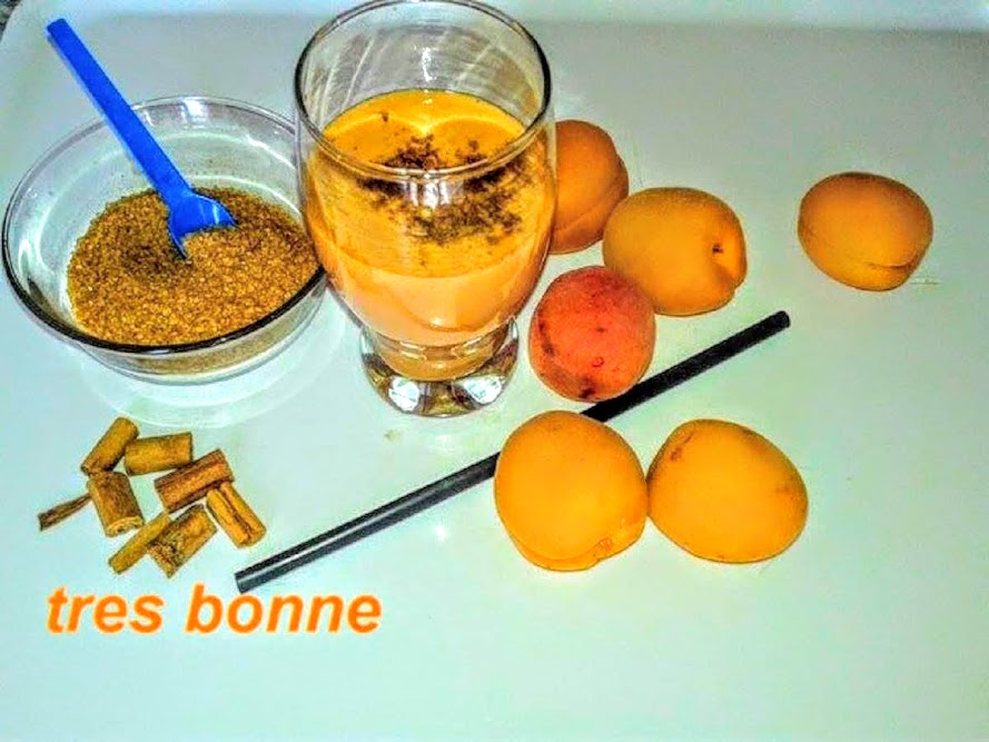 Smoothie d'abricots et cannelle