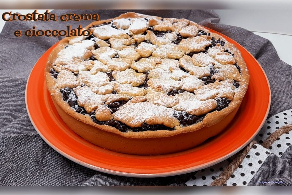 Tarte à la crème et au chocolat