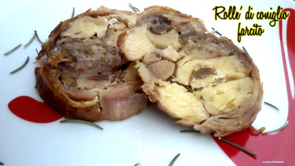 Roulé de lapin farci