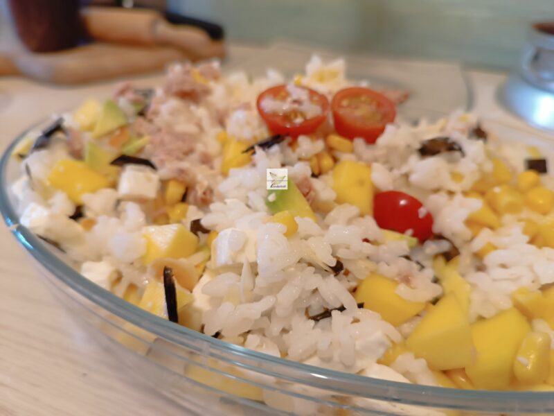 Salade de riz à la mangue