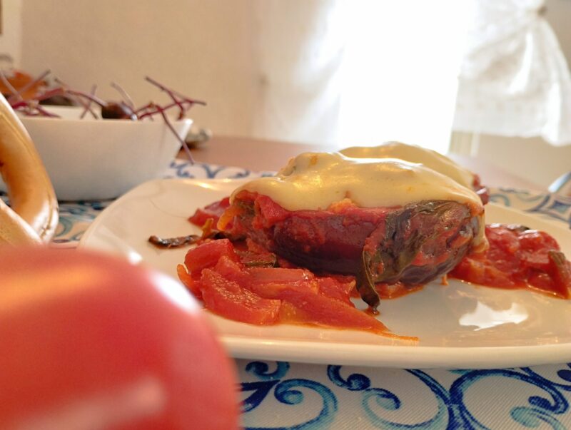 Aubergines farcies à la pauvre
