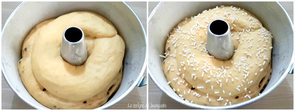 Couronne de pan brioche en couches