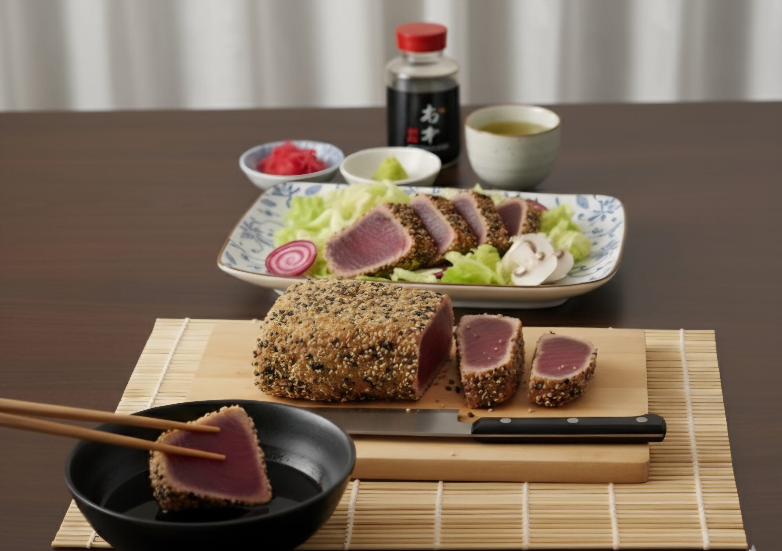 Tataki de thon teriyaki