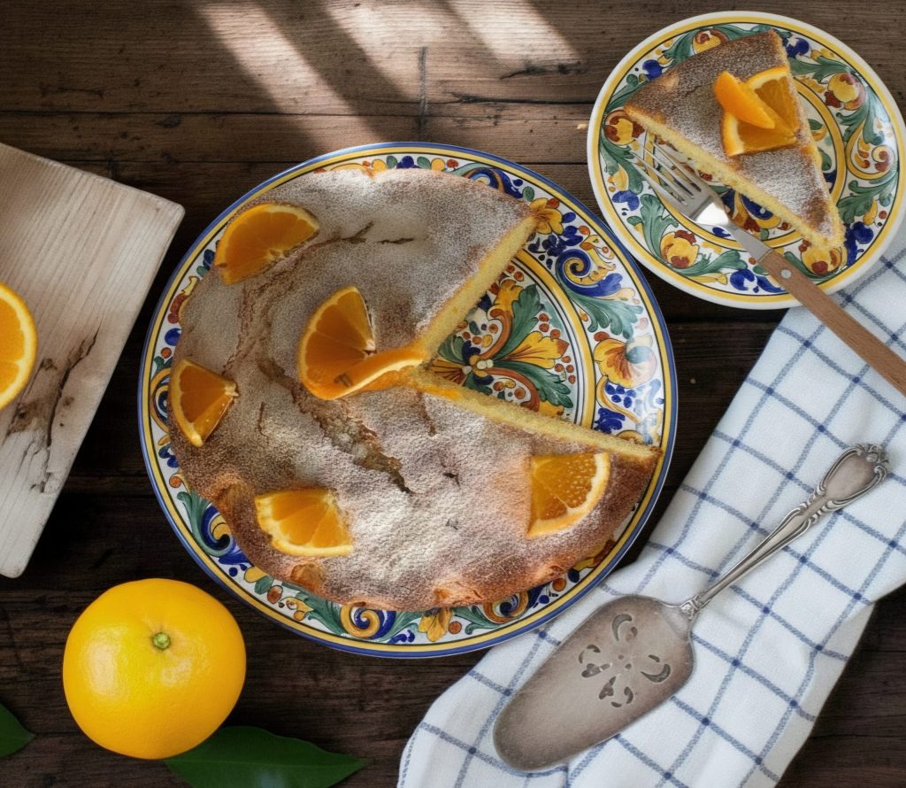 Gâteau à l'orange et pépites de chocolat